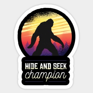 Hide and Seek Champion Sticker